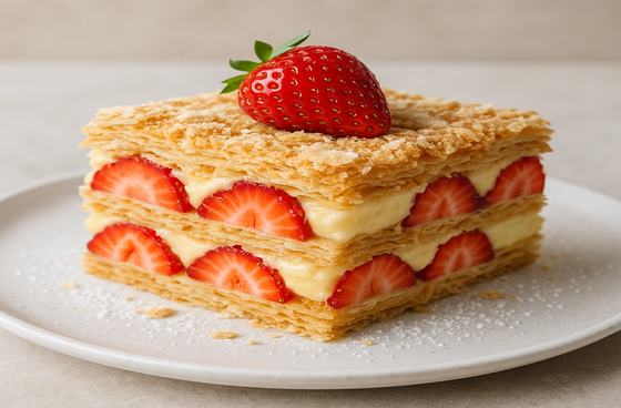 Наполеон с клубникой